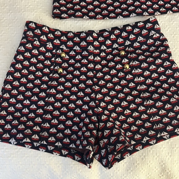 Never Worn Adorable Janie and Jack Navy Blue Sailboat Set - Picture 3 of 7